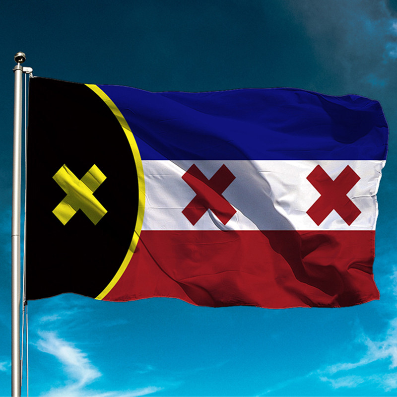 Lmanburg Flag Dream SMP Flag ,L'Manburg Flag 3x5Ft Double Stitched-Polyester ,L'Manberg With 2 Brass Grommets,UV Fade Resistant (2PACK