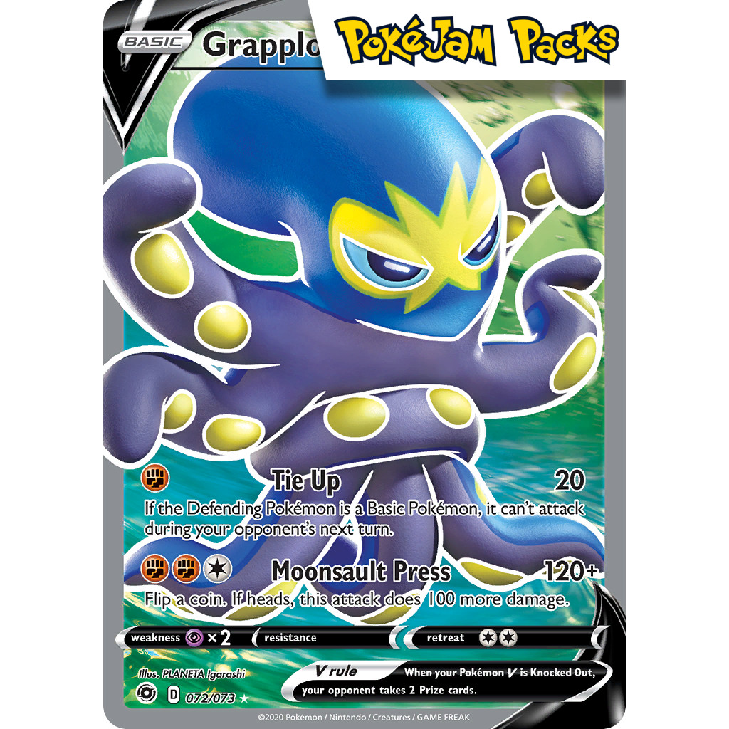 Grapploct V - 072/073 - Full Art Ultra Rare - Champion's Path - Pokémon ...