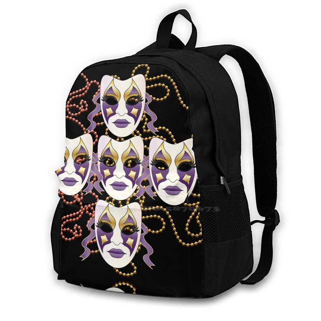 Masks And Beads With Transparent Background Bag Backpack For Men Women ...