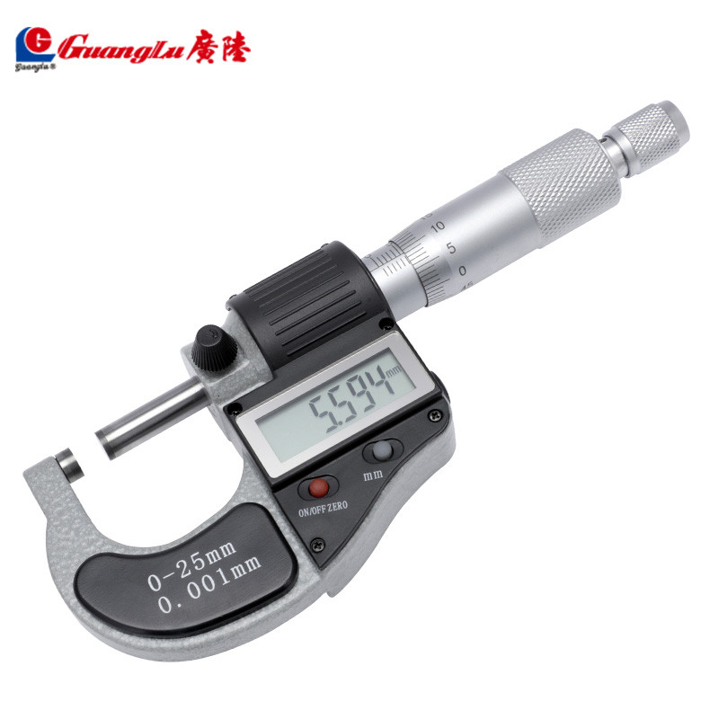 Basic Digital Outside Micrometers,Metric,Resolution 1um,Measuring range ...