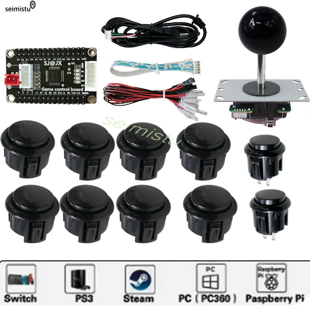 Arcade Joystick Copy Sanwa Neo Geo Arcade Game Diy Kit Raspberry Pi ...