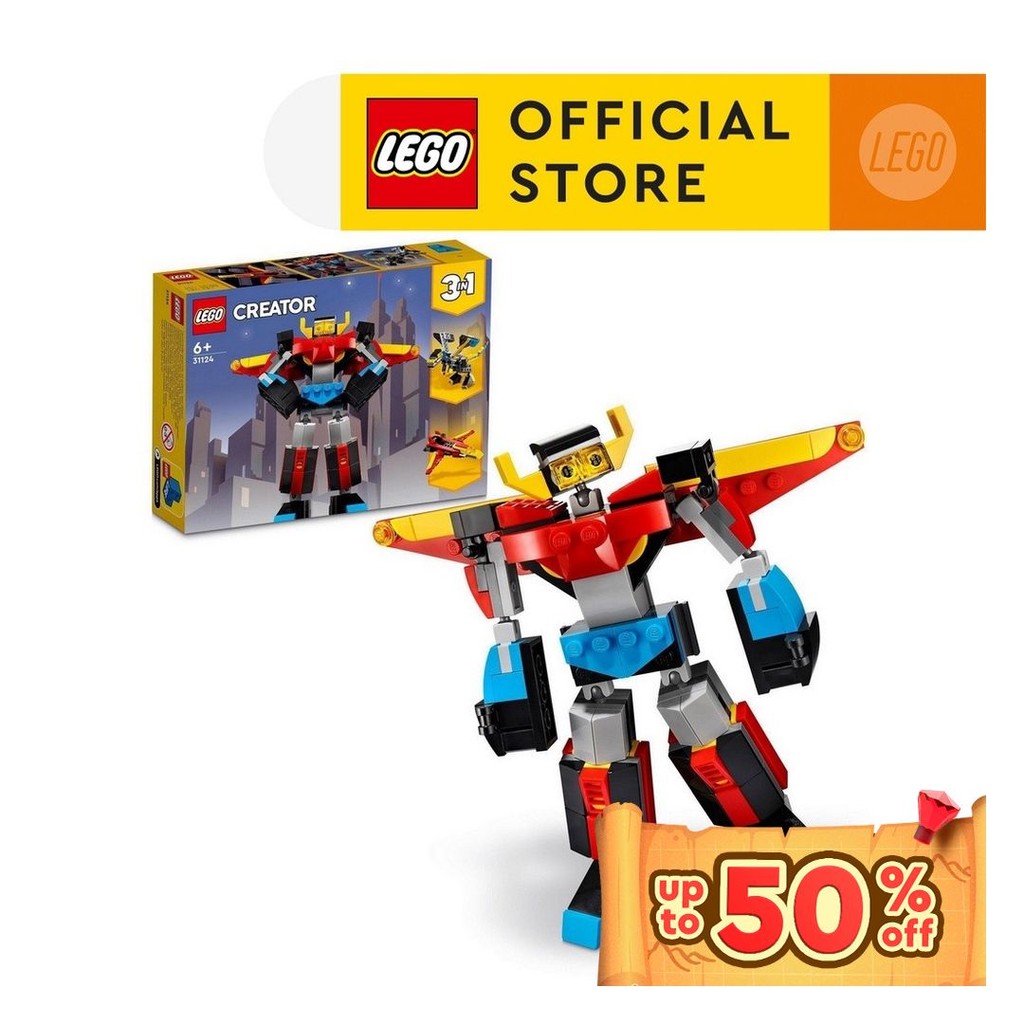 LEGO Creator 3 in 1 31124 Super Robot Age 6 Building Blocks 2022 159pcs Shopee Philippines