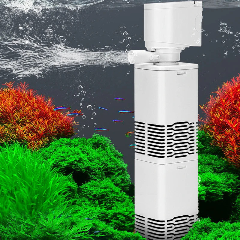 Image showcasing 4-IN-1 Fish Tank Built-in Filter Silent Water Filtration Equipment ...