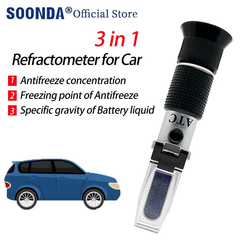 Refractometer Car Antifreeze Concentration Meter Freezing Point Meter ...