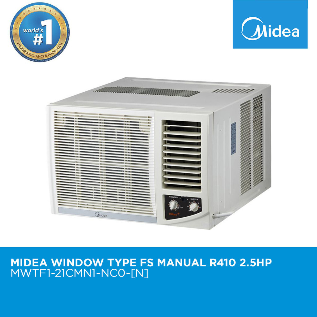 Midea Window Type FS Manual R410 2.0hp and 2.5 hp | Shopee Philippines