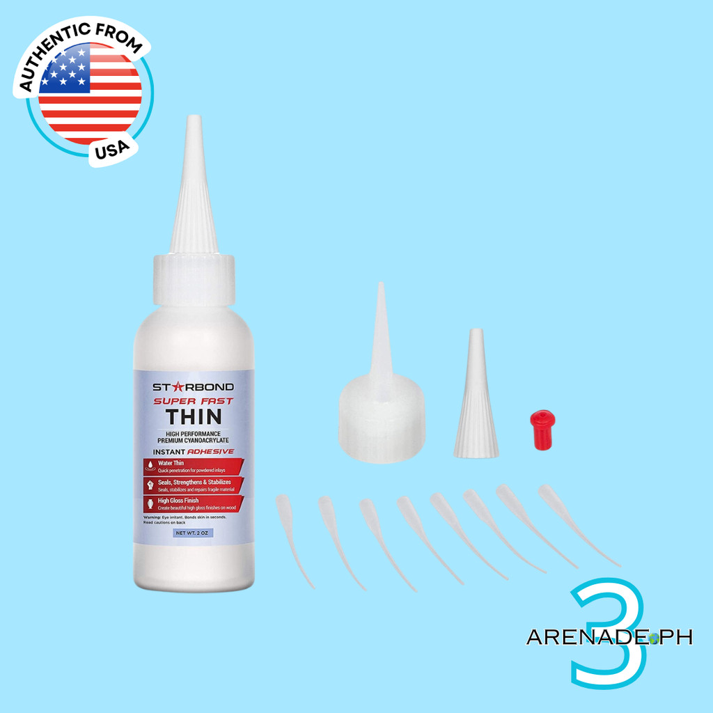 Starbond Dark Brown Medium-Thick CA Glue BR-500 - CA Super Glues for Quick and Strong Bonds