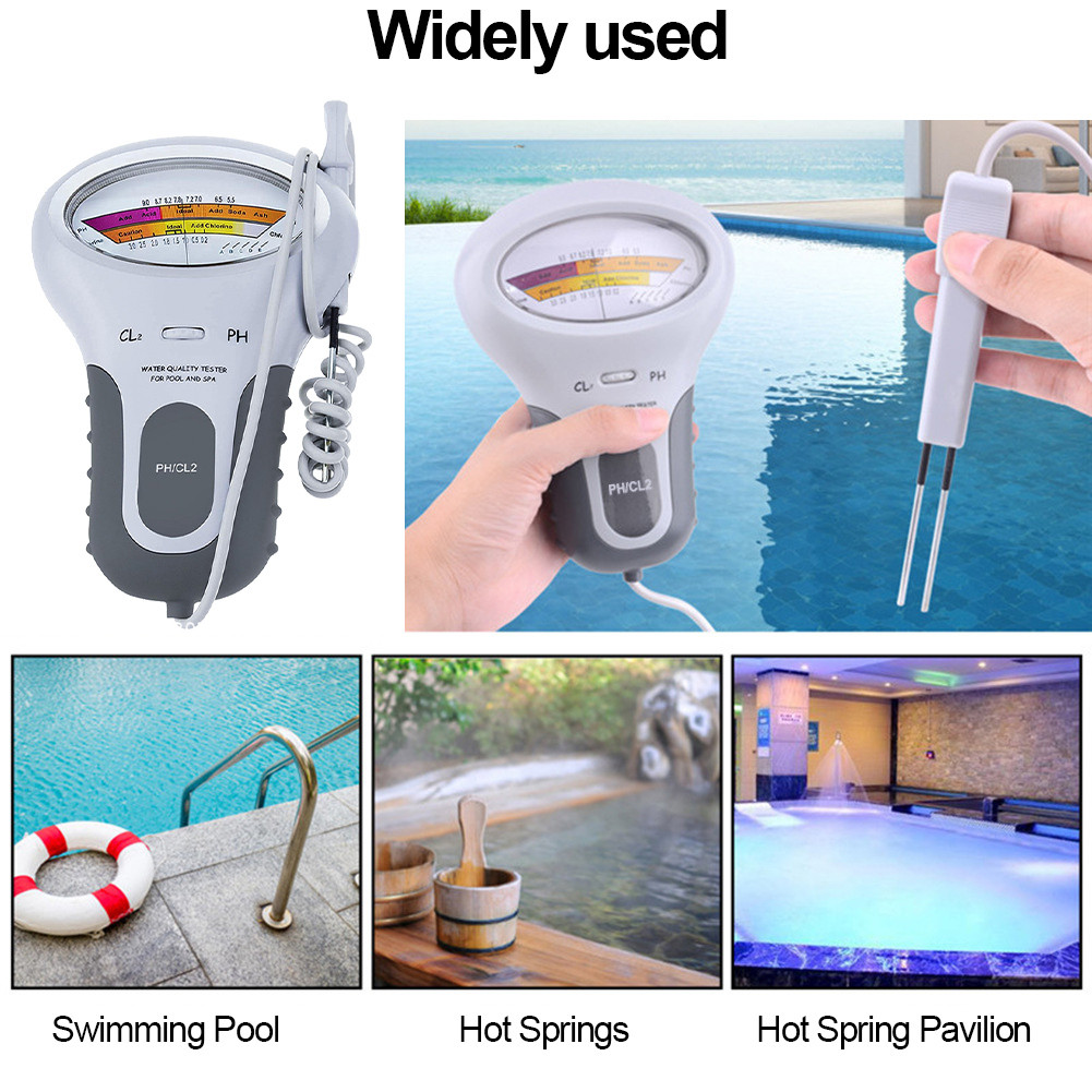 ☆Professional PH Chlorine Cl2 Level Meter Tester with Probe for ...