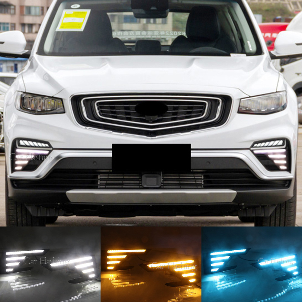 ️Car LED DRL Daytime Running Light For Geely Atlas PRO 2019 2020 2021 ...