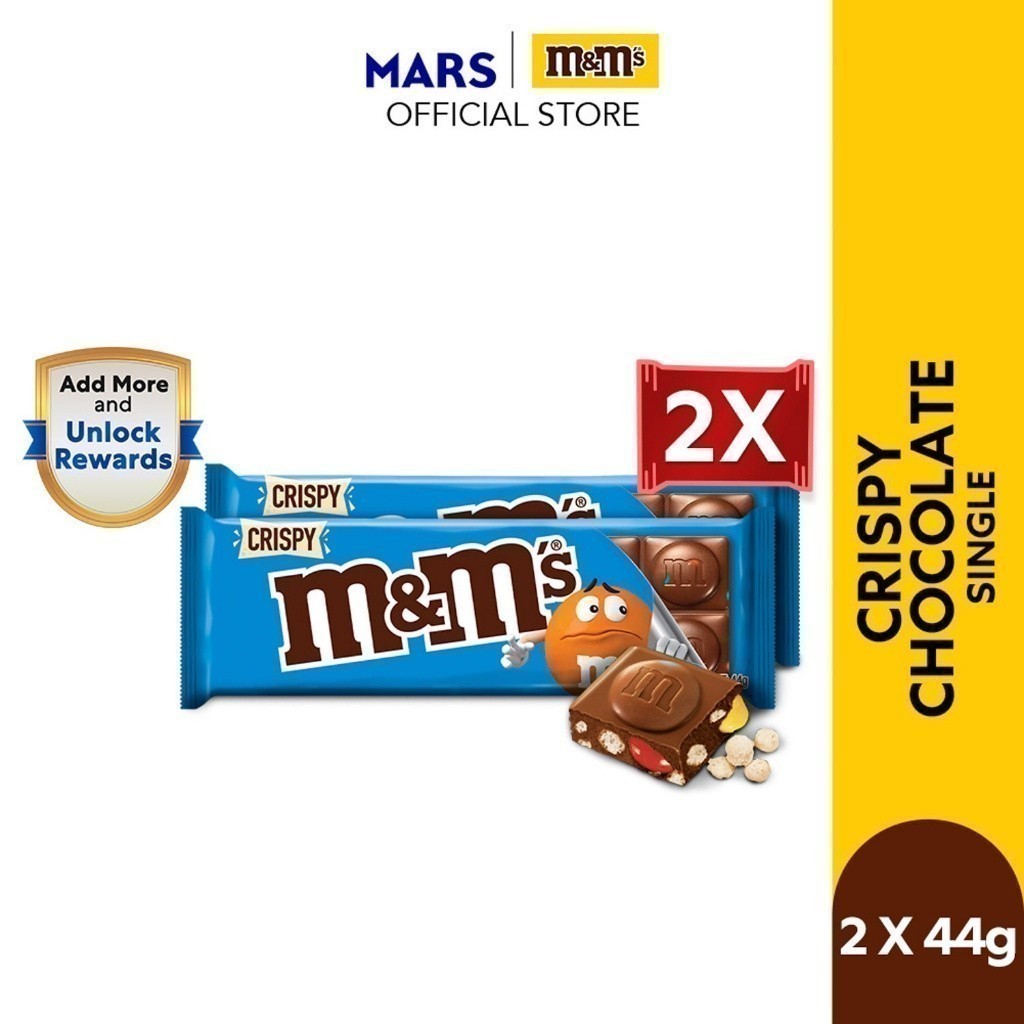 M&M's® Block Crispy Chocolate Small 46g [Pack of 2] | Imported ...