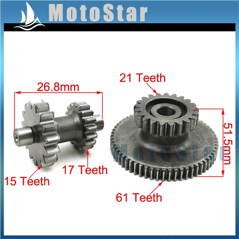 ⋚Starter Starting Dual Gears For Zongshen CB250 CB 250cc Air Cool ...