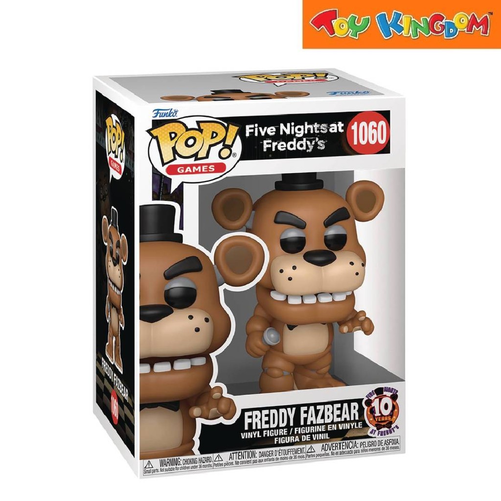 Funko pop games fnaf 10 years freddy fazbear vinyl figure shopee