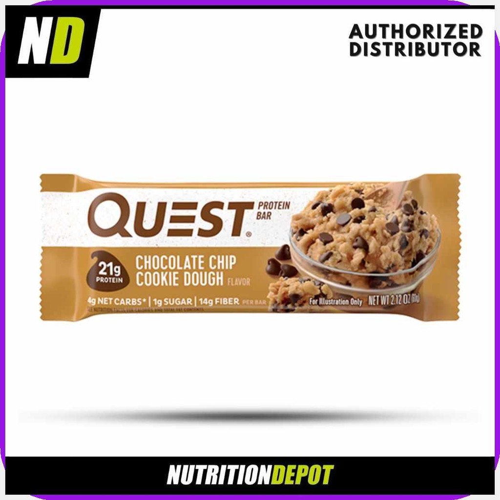 Quest#y?Nutrition>ey[Protein`Q;Bar&Chocolate&Chip&Cookie&Dough | Shopee ...