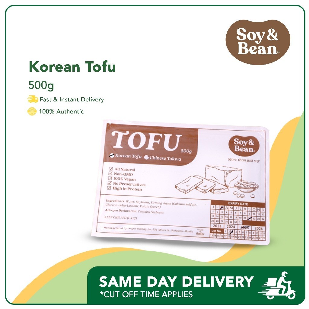 Soy & Bean Korean Tofu 500g [Fresh, Plant-based, Tofu] | Shopee Philippines