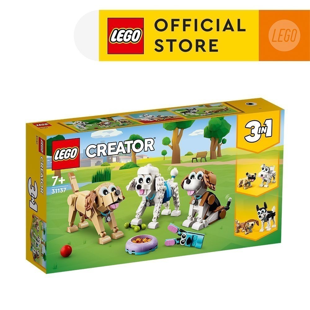 LEGO® Creator in 31137 Adorable Dogs, Age 7+, Building Blocks