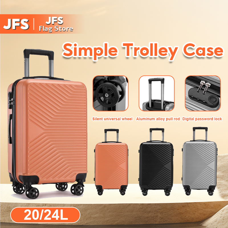 JFS 20/24 Inch Luggage Trolley Travel Bag Suitcase with Wheels 360