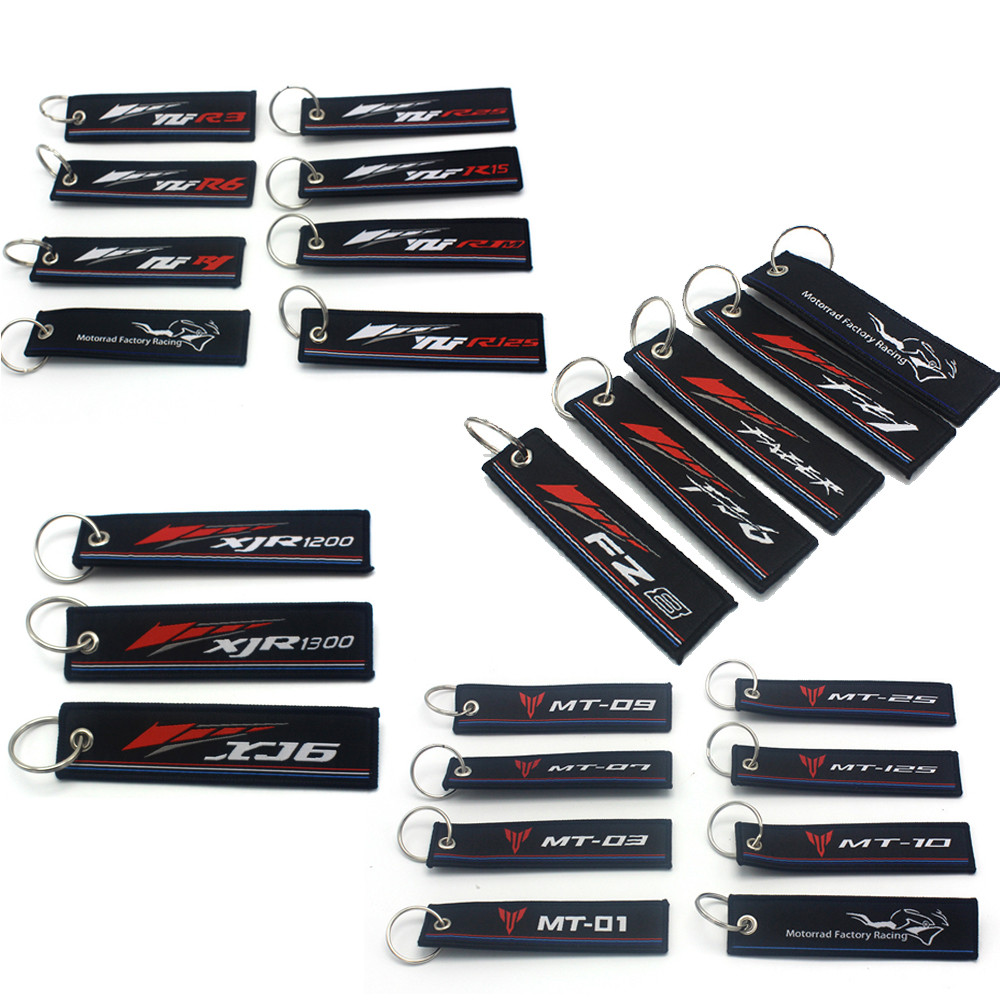 Motorcycle Keyring Keychain Pendant For Yamaha FZ1 FZ6 FZ8 Fazer MT03 ...