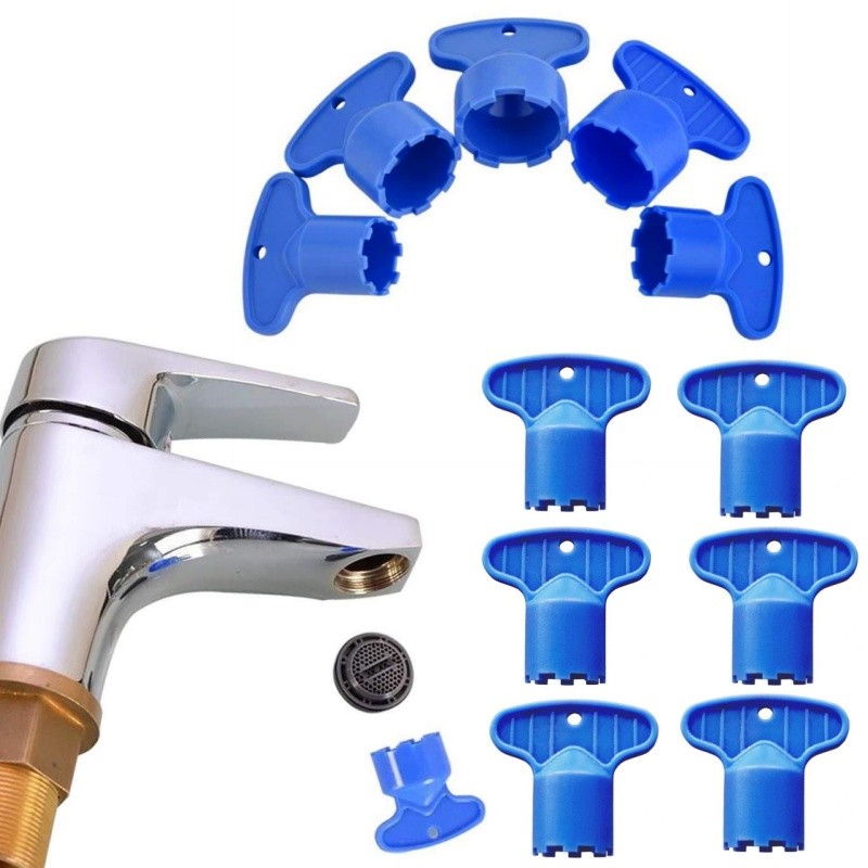 5pcs/set ABS Hidden Faucet Aerator Repair Key wrenchMale Thread Water ...