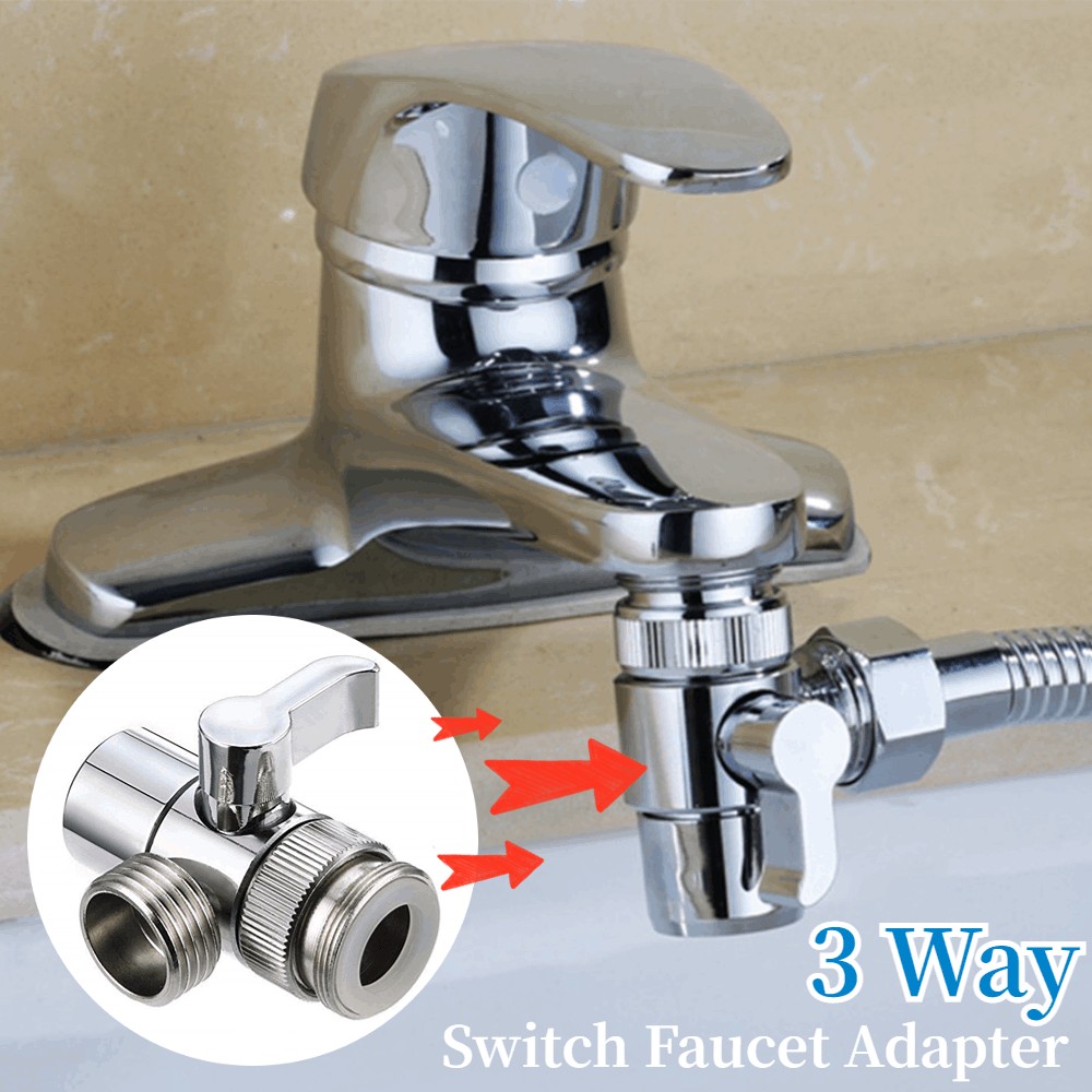 3 Way Water Tap Connector Switch Faucet Adapter Toilet Bidet Kitchen