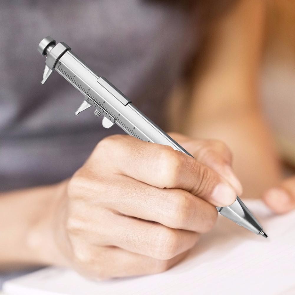 Practical Vernier Caliper Roller Ball Pen 2 in 1 Stationery Measuring ...