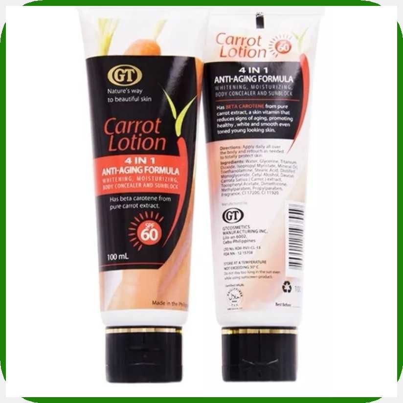 GT]aj(Carrot&Cu[Lotion/SW?with?C*SPF | Shopee Philippines