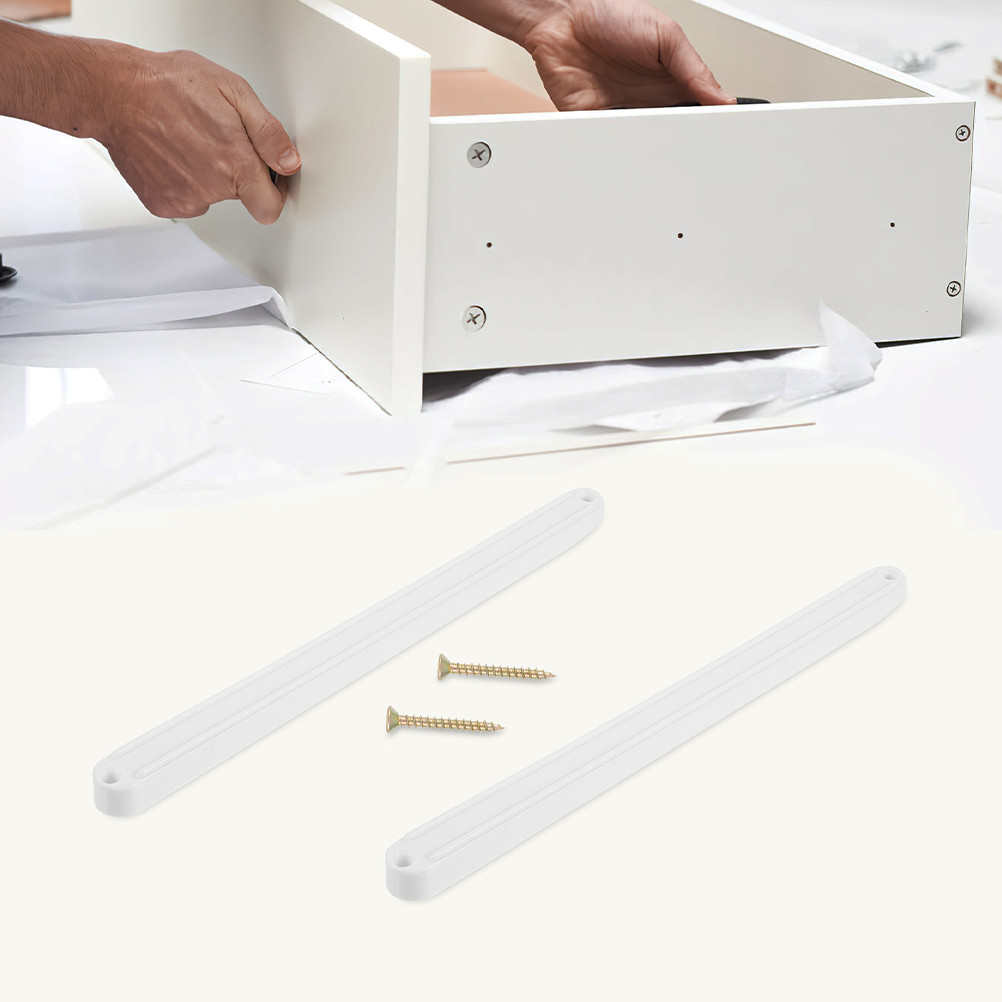 2 Sets Drawer Track Slides Sliders Rails Cabinet Glides and Guide Side ...