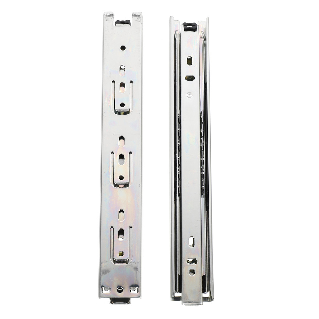 2 Pairs Furniture Slides Sliding Door Rail Kit Guides Drawer Rails with ...