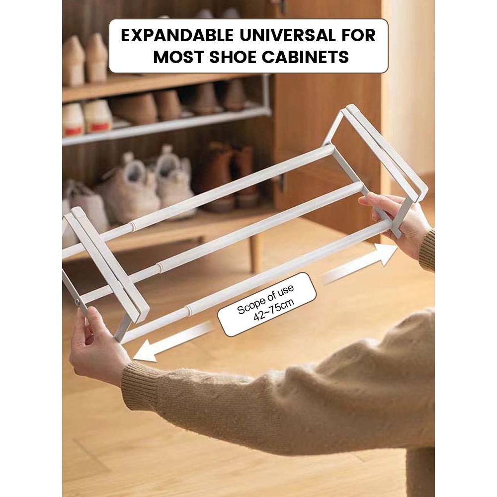 Shoe Rack Retractable Shoe Cabinet Layered Partition Holders Hanging ...