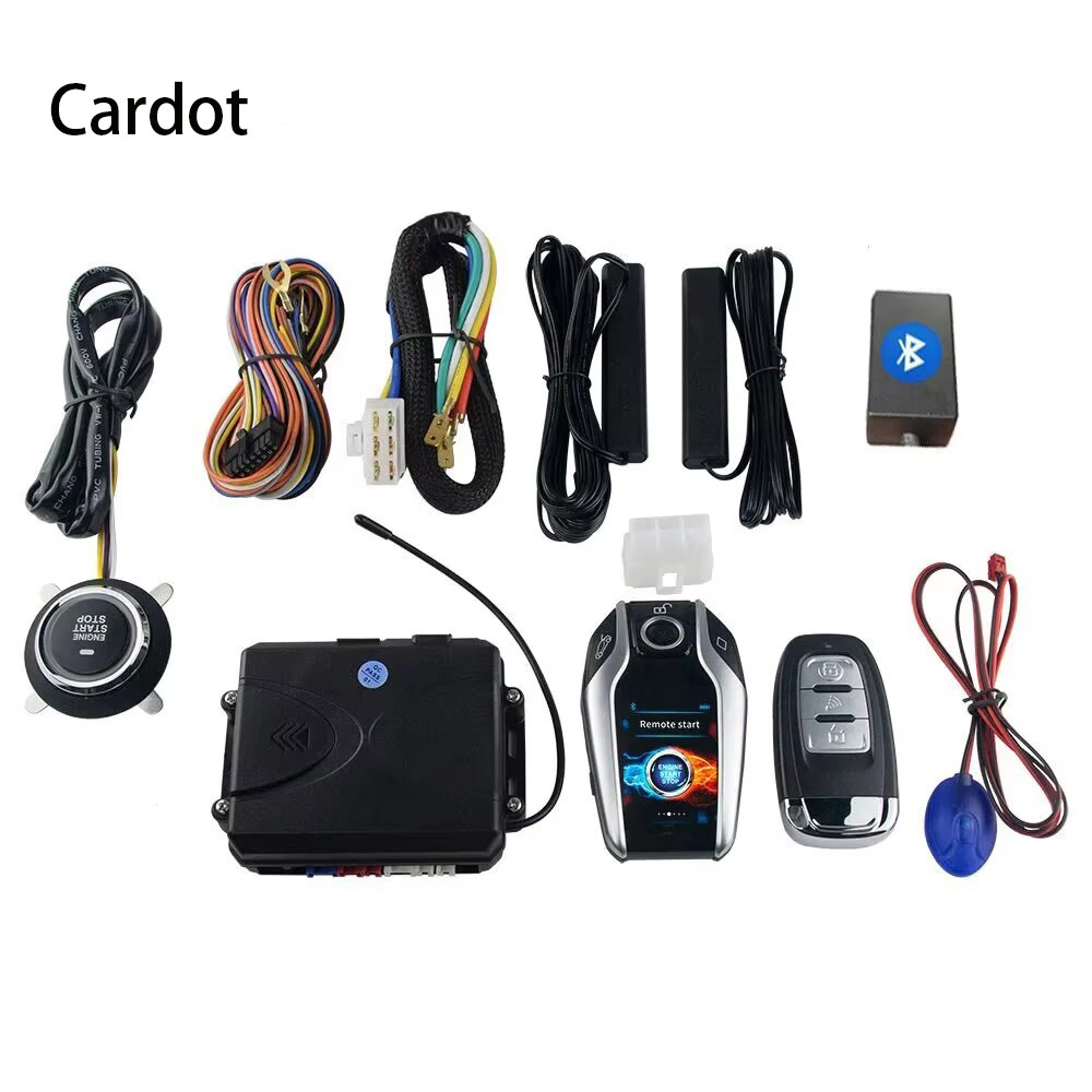 웃Cardot Smart Key PKE Car Keyless Entry Engine Start Alarm System Push ...