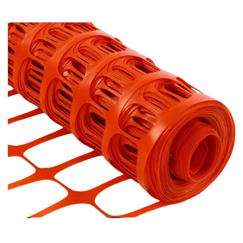 Orange Plastic Mesh Safety Barrier Fence Construction Site Traffic