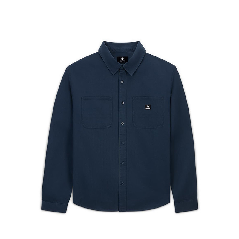 Converse Woven Button Down Washed Men's Shirt - Into The Void | Shopee ...