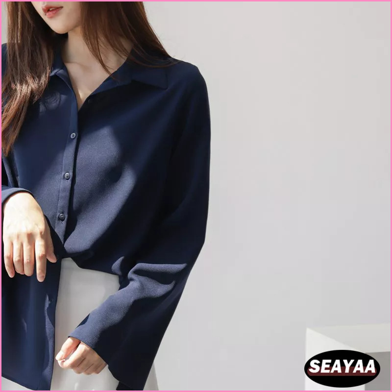 Women's Long Sleeve Chiffon Maxi Dress With Belt | Loose Fit Crew Neck Long Dress - Wine & Lavender - View #10