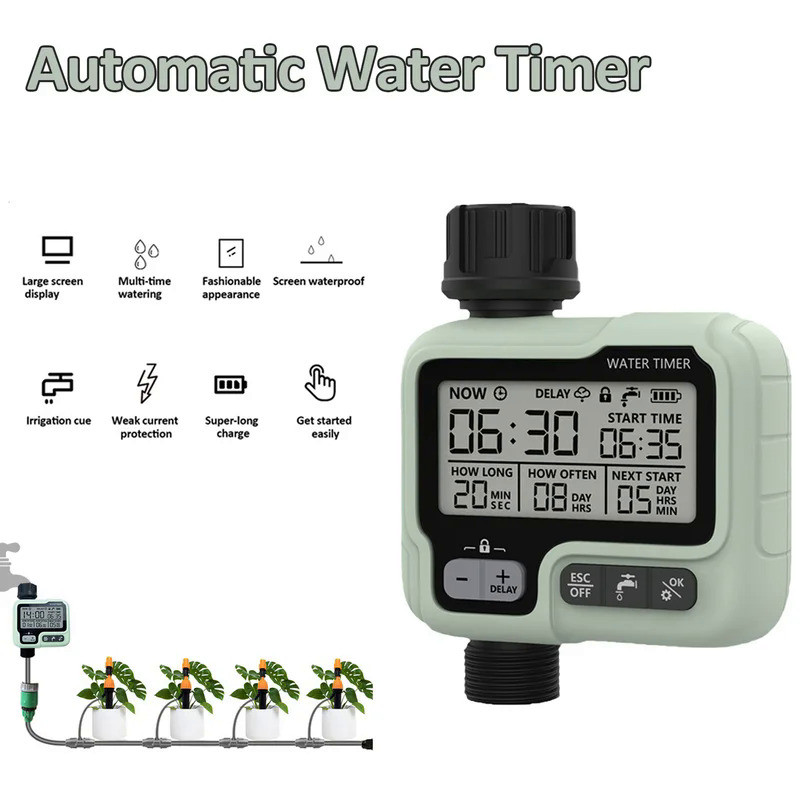Automatic Water Timer Intelligent Garden Sprinkler Home Outdoor ...