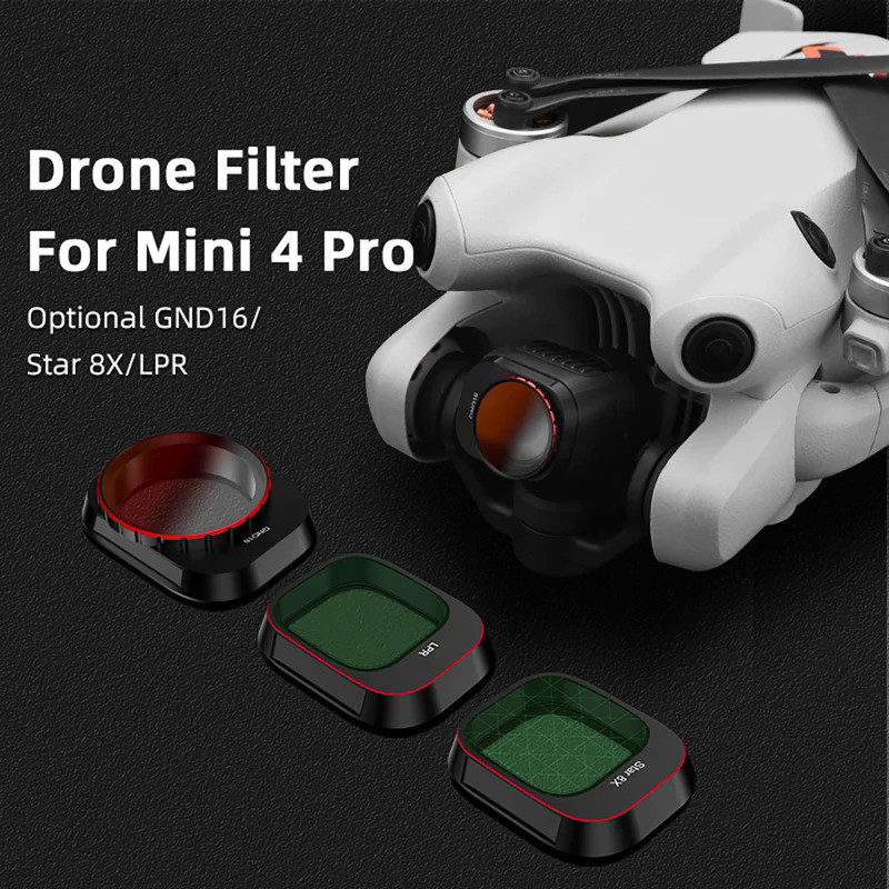 Lens Filter For DJI Mini 4 Pro Drone LPR/Star 8X/GND16 Aluminum Alloy ...