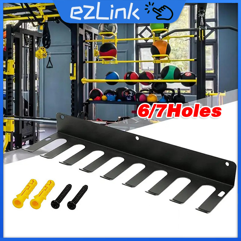 6/7hole Multi-Purpose Gym Equipment Storage Rack Baseball Barbells ...