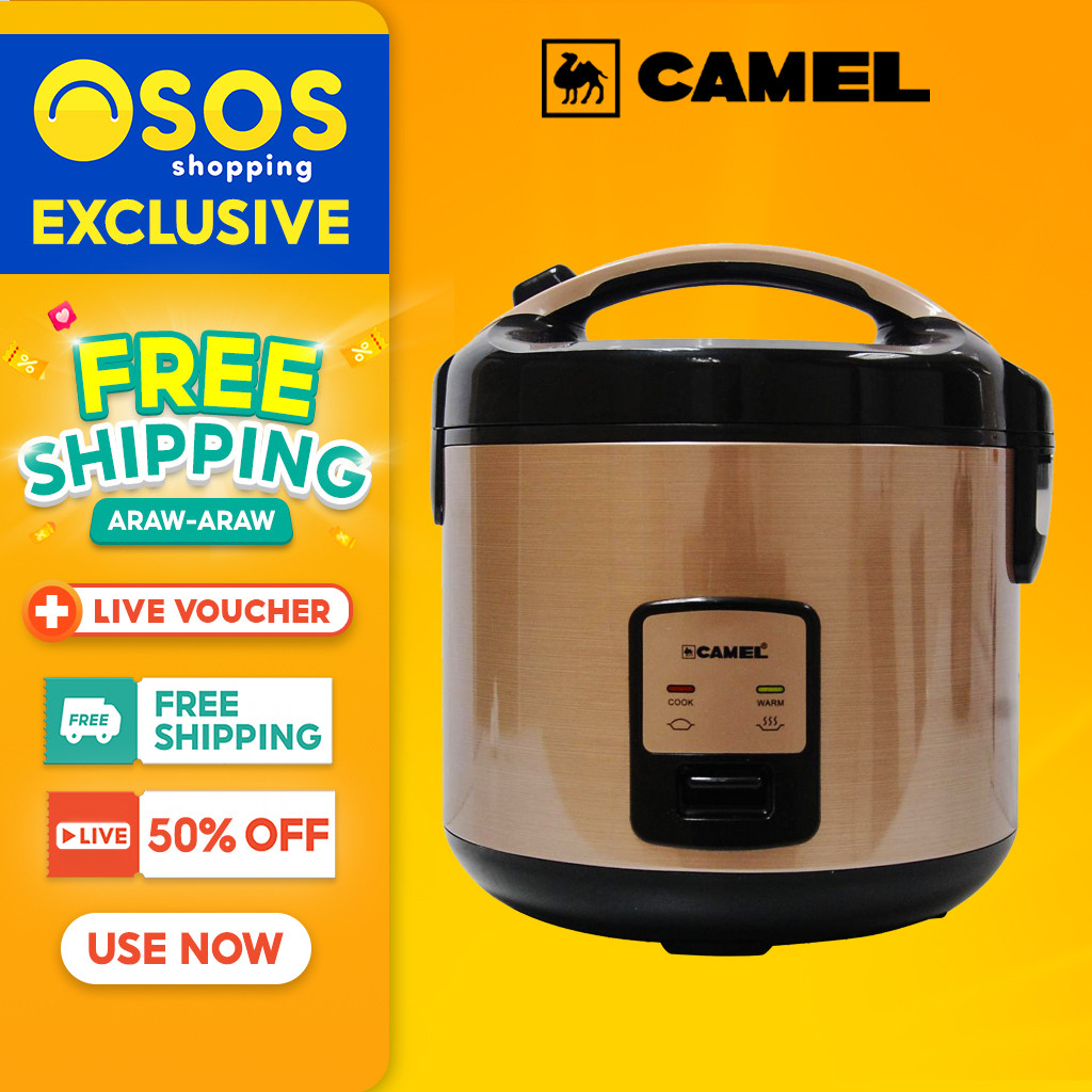 CAMEL Original CRJ-701 Rice Cooker with Steamer and Automatic Cook-Warm ...