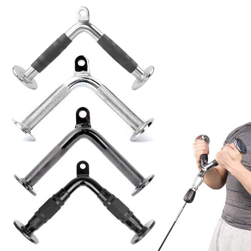 웃Home Gym Fitness V-bar Pulley Cable Rowing Machine Workout Attachment ...