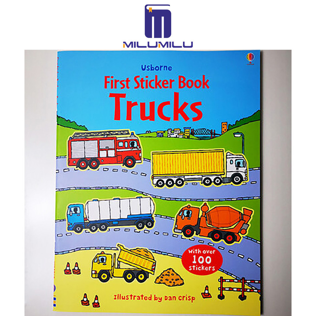 Usborne Original Popular Books First Sticker Book Trucks Colouring ...