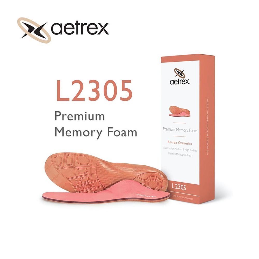 Aetrex Women Premium Memory Foam Orthotics with Metatarsal Support ...