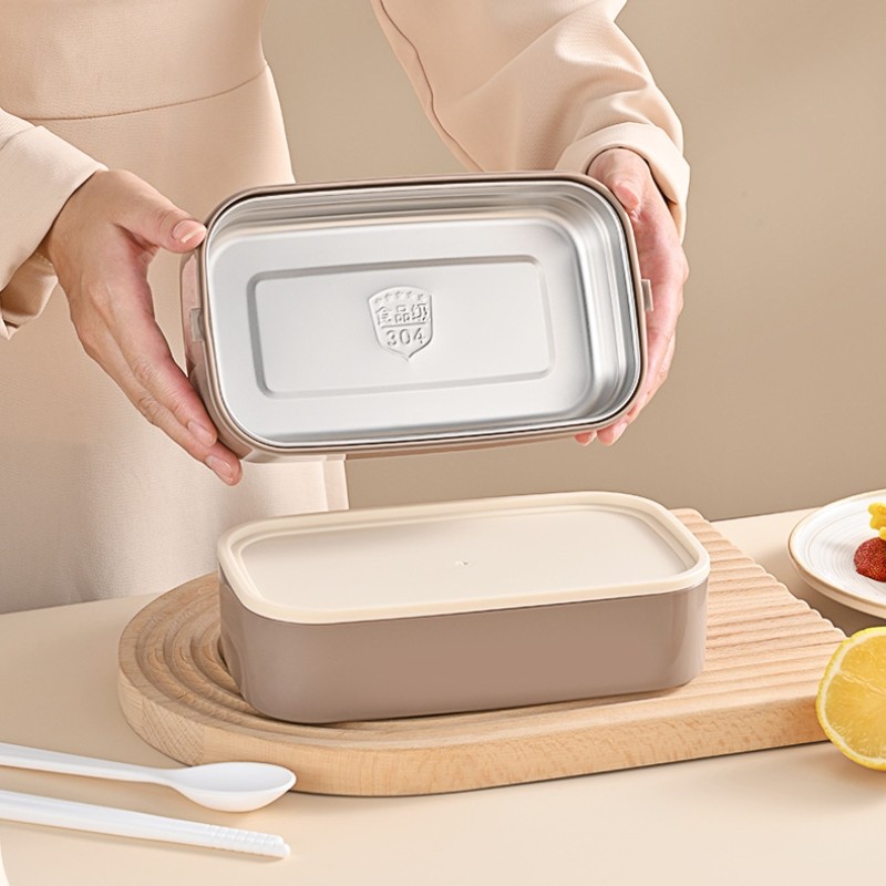 304 Stainless Steel Insulated Lunch Box Divided Into Compartments ...