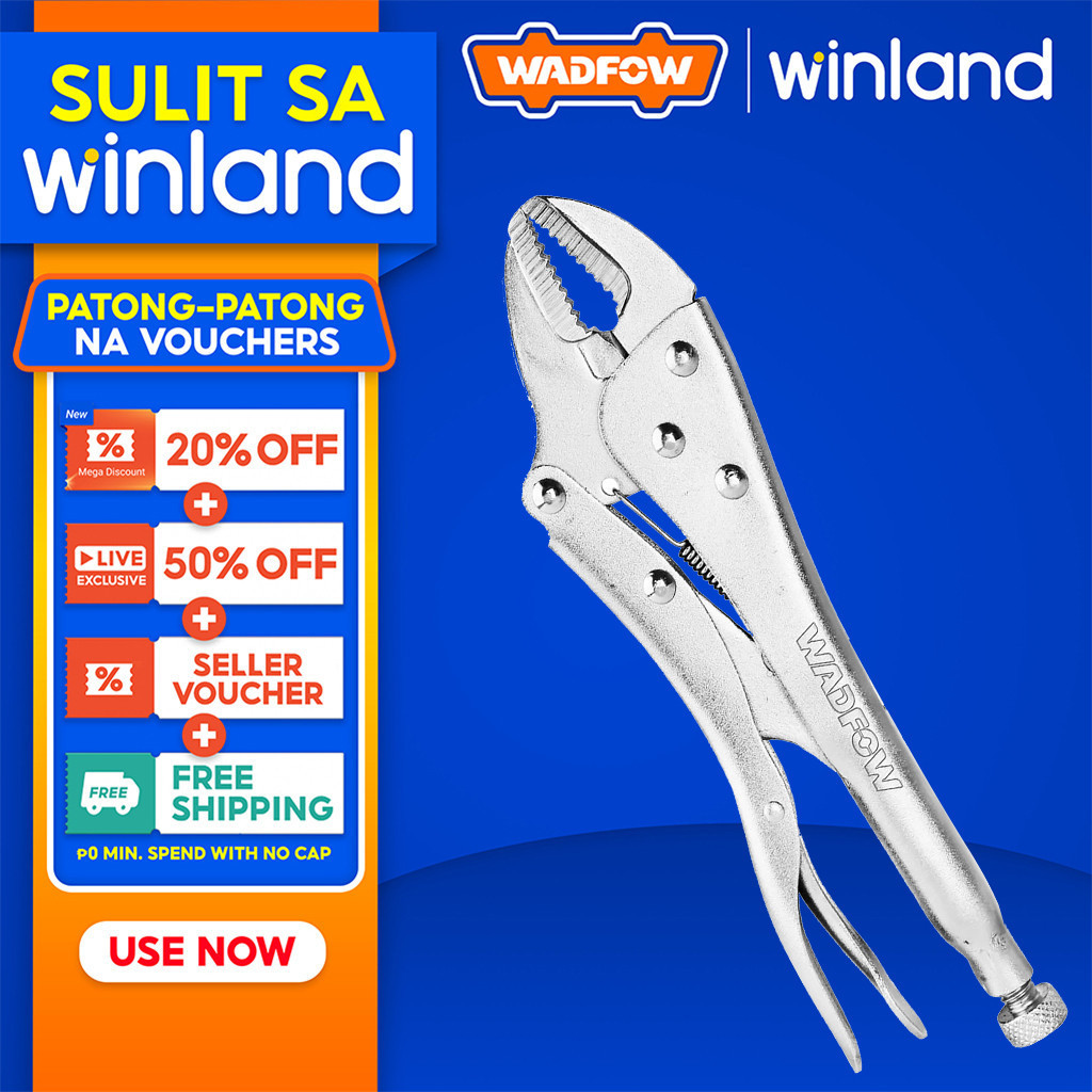 Wadfow by Winland 10inches(250mm) Carbon Steel Straight Vice Grip Plier ...