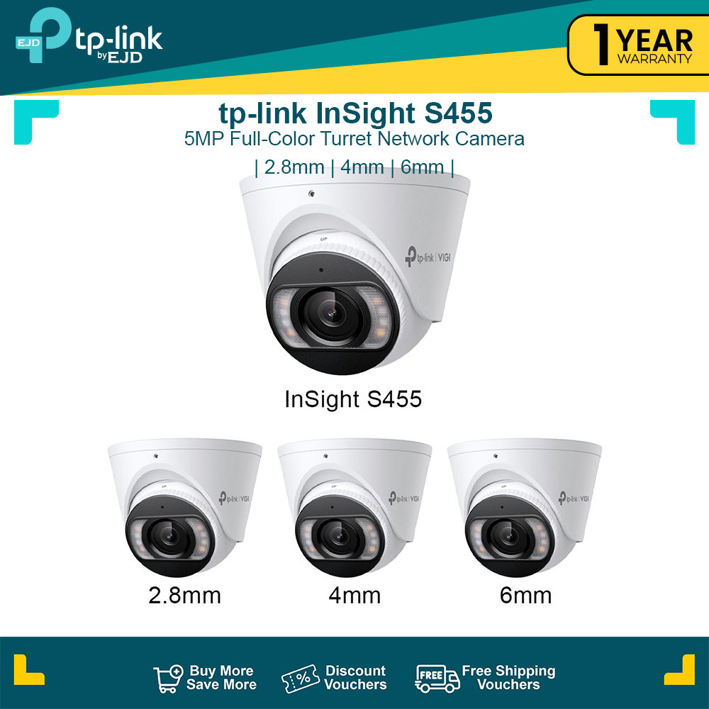TP-Link InSight S455 5MP Full-Color Turret Network Camera | TP-Link by ...