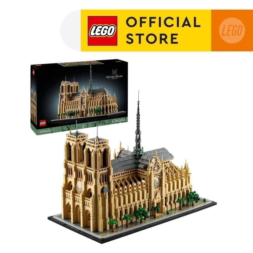 LEGO Architecture 21061 Notre-Dame de Paris (4383 Pieces) Shopee