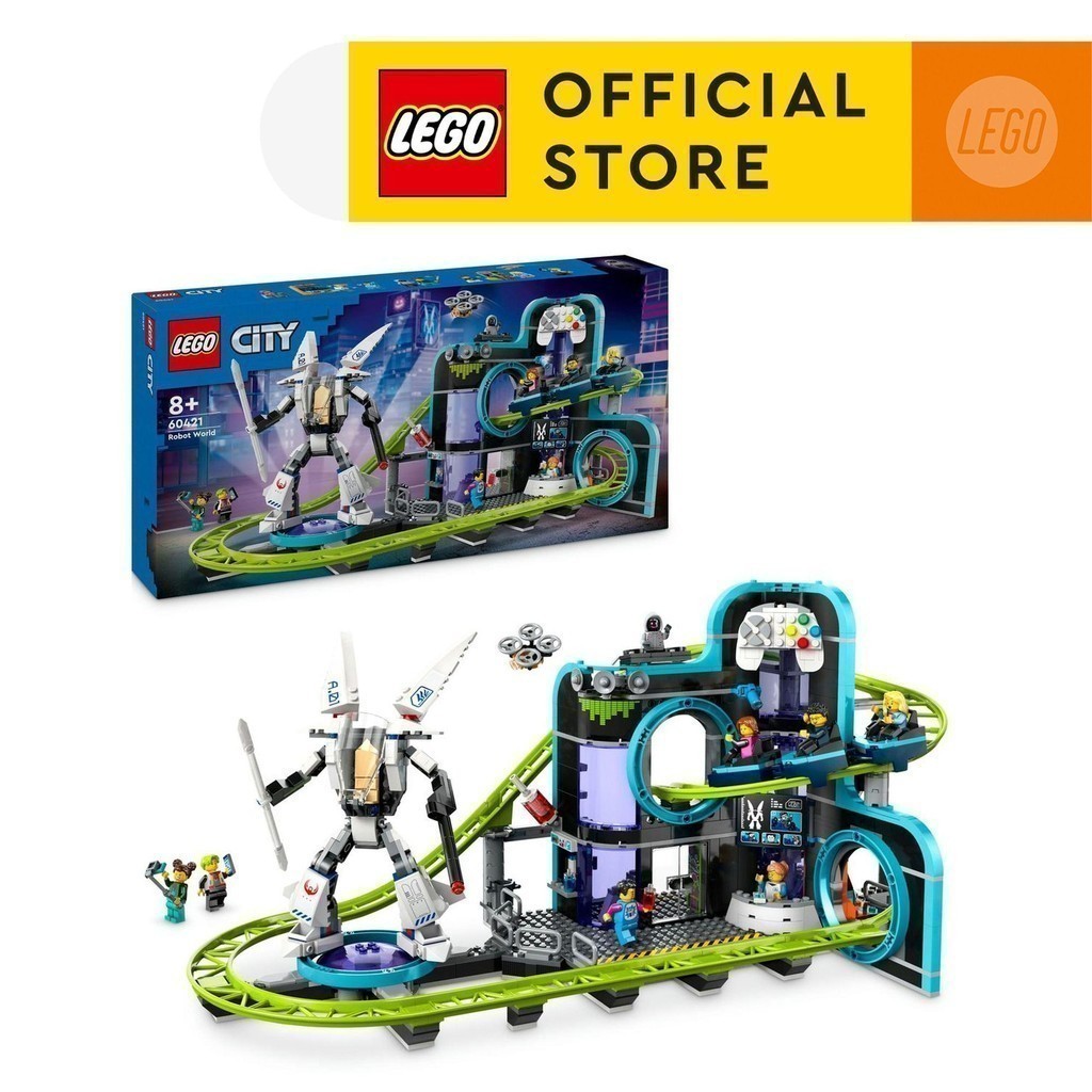 LEGO City 60421 Robot World Roller-Coaster Park (986 Pieces)