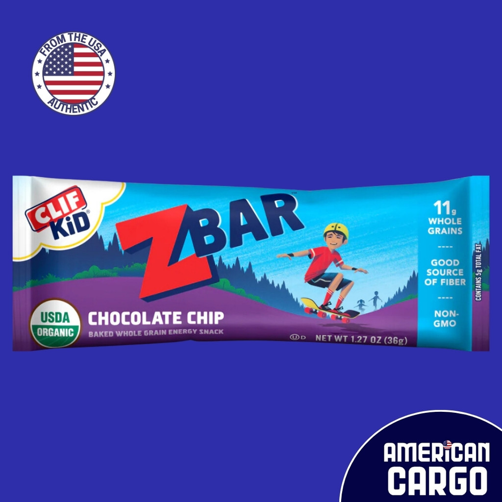 Clif Kid Z Bar Chocolate Chip Energy Snack 1.27 oz | Shopee Philippines