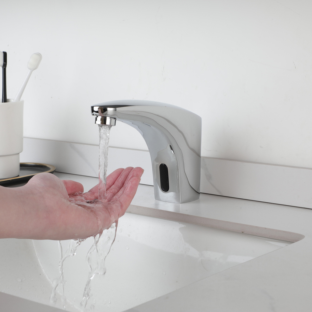 Commercial Bathroom Touchless Automatic Motion Sensor Sink Faucet Cold