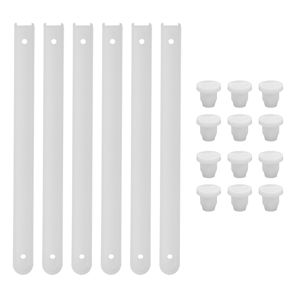 3 Sets Drawer Plastic Slides Sliding Door Rail Kit Guides for with