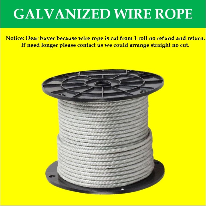 10mm 100 Meters -150 Meters Galvanized Wire Rope 6x12fc Steel Cable ...