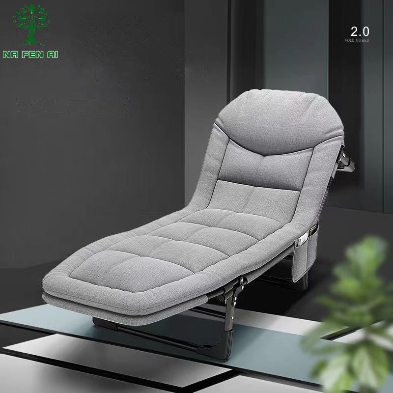 Folding bed single office lunch break reclining chair nap artifact