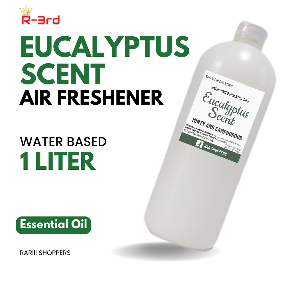 Air Freshener 1 Liter Water Based Essential Oil Eucalyptus Scents for