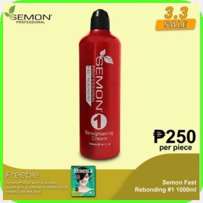 Semon_O/FastAs>Rebonding,MV;Cream;k&No.1;w`Only&1000ml | Shopee Philippines
